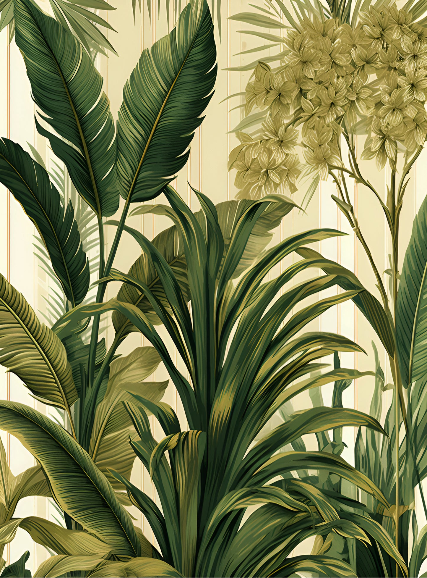 Tropical Foliage Greenscape Collection: Digital Art for Nature Lovers and Design Enthusiasts