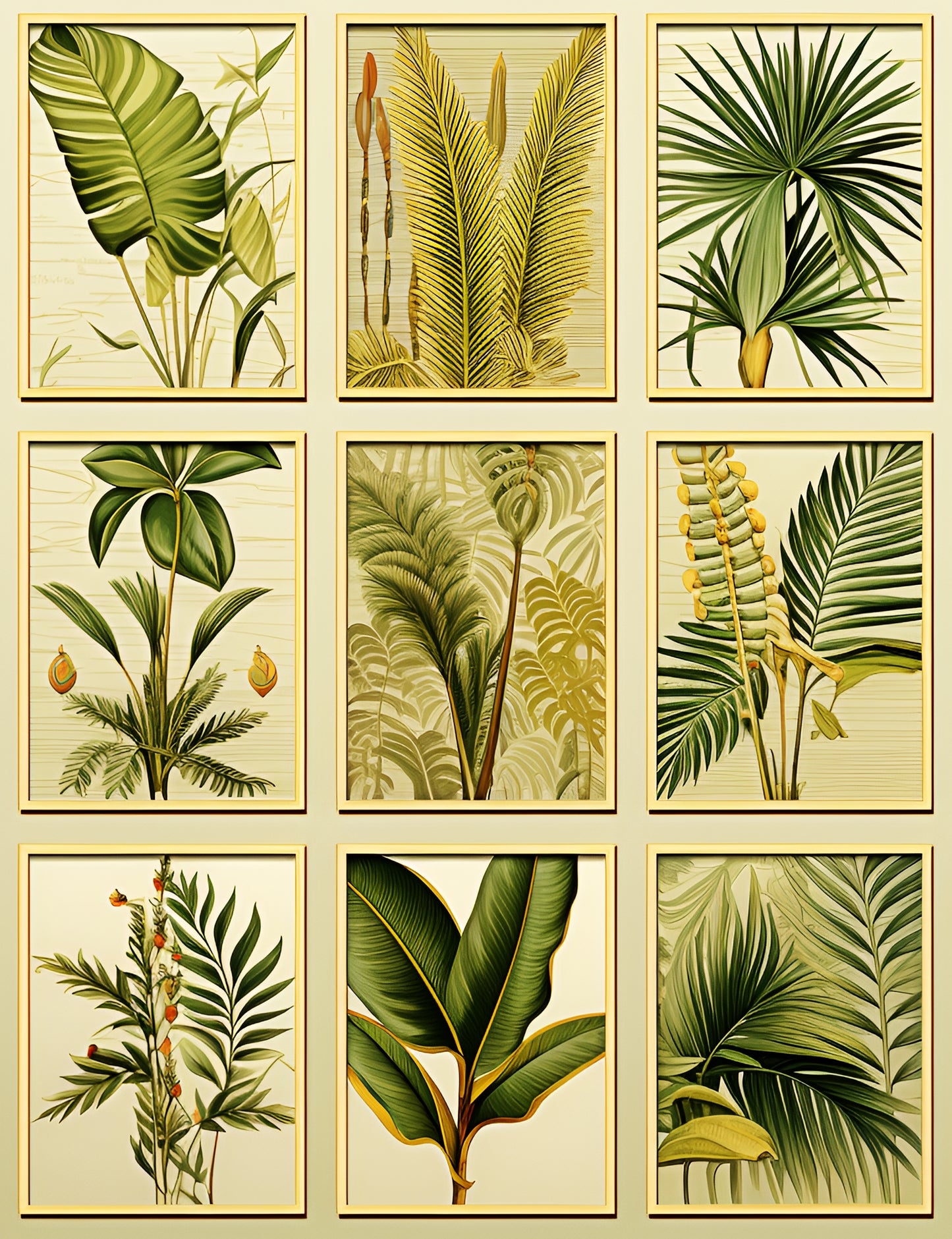 Tropical Foliage Greenscape Collection: Digital Art for Nature Lovers and Design Enthusiasts