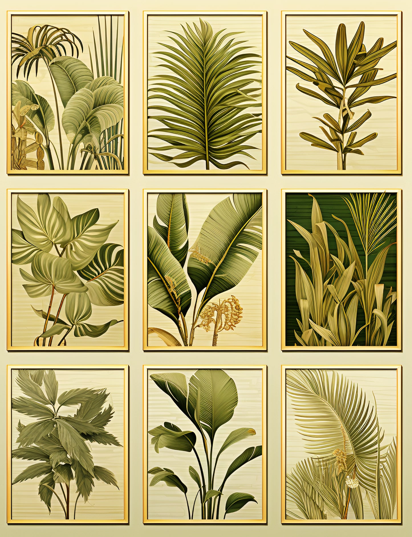 Tropical Foliage Greenscape Collection: Digital Art for Nature Lovers and Design Enthusiasts