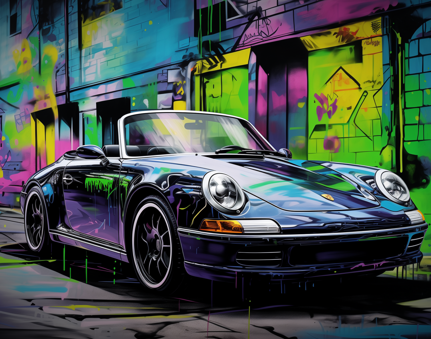 Muscle Car Classics Collection: Street Art Graffiti