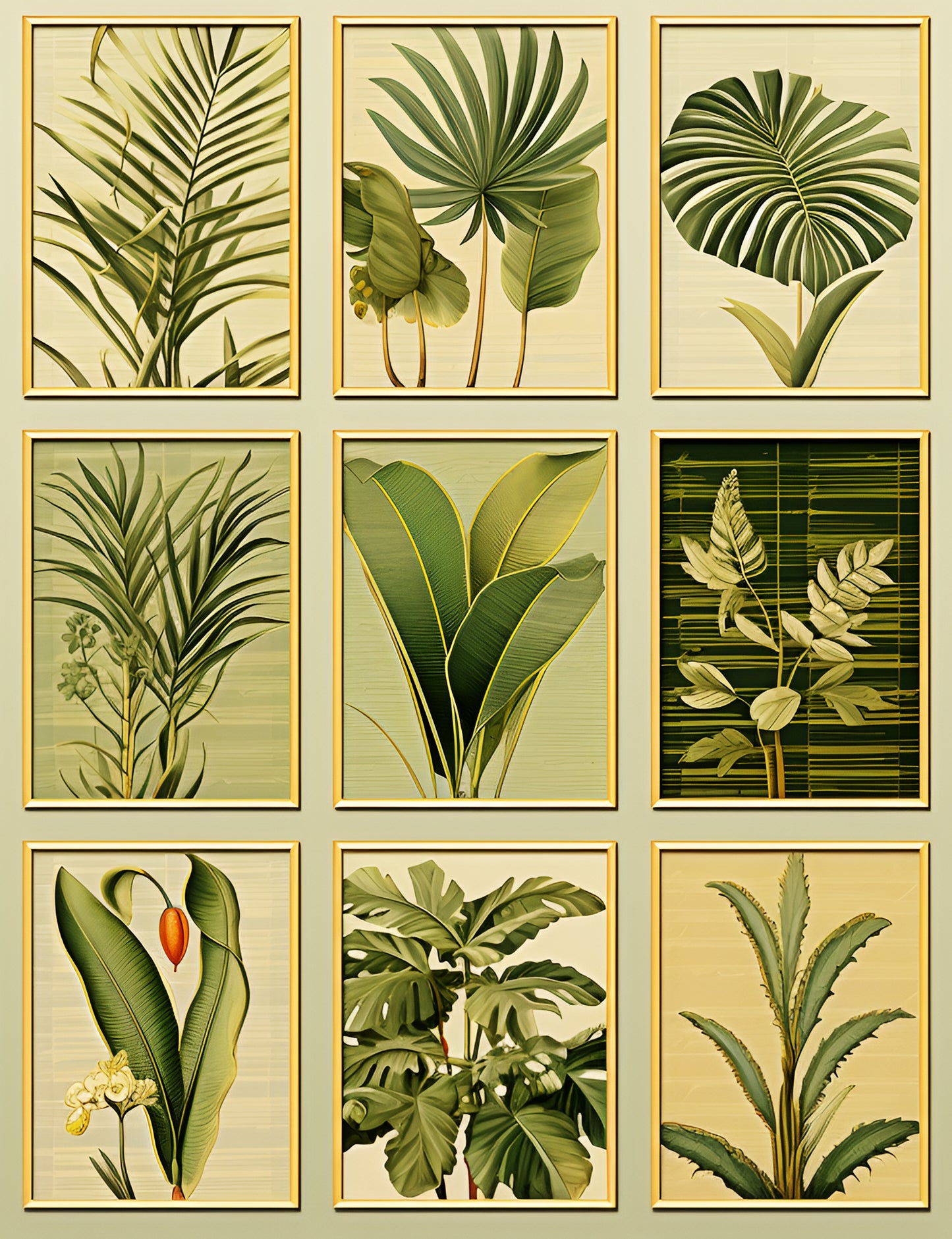 Tropical Foliage Greenscape Collection: Digital Art for Nature Lovers and Design Enthusiasts