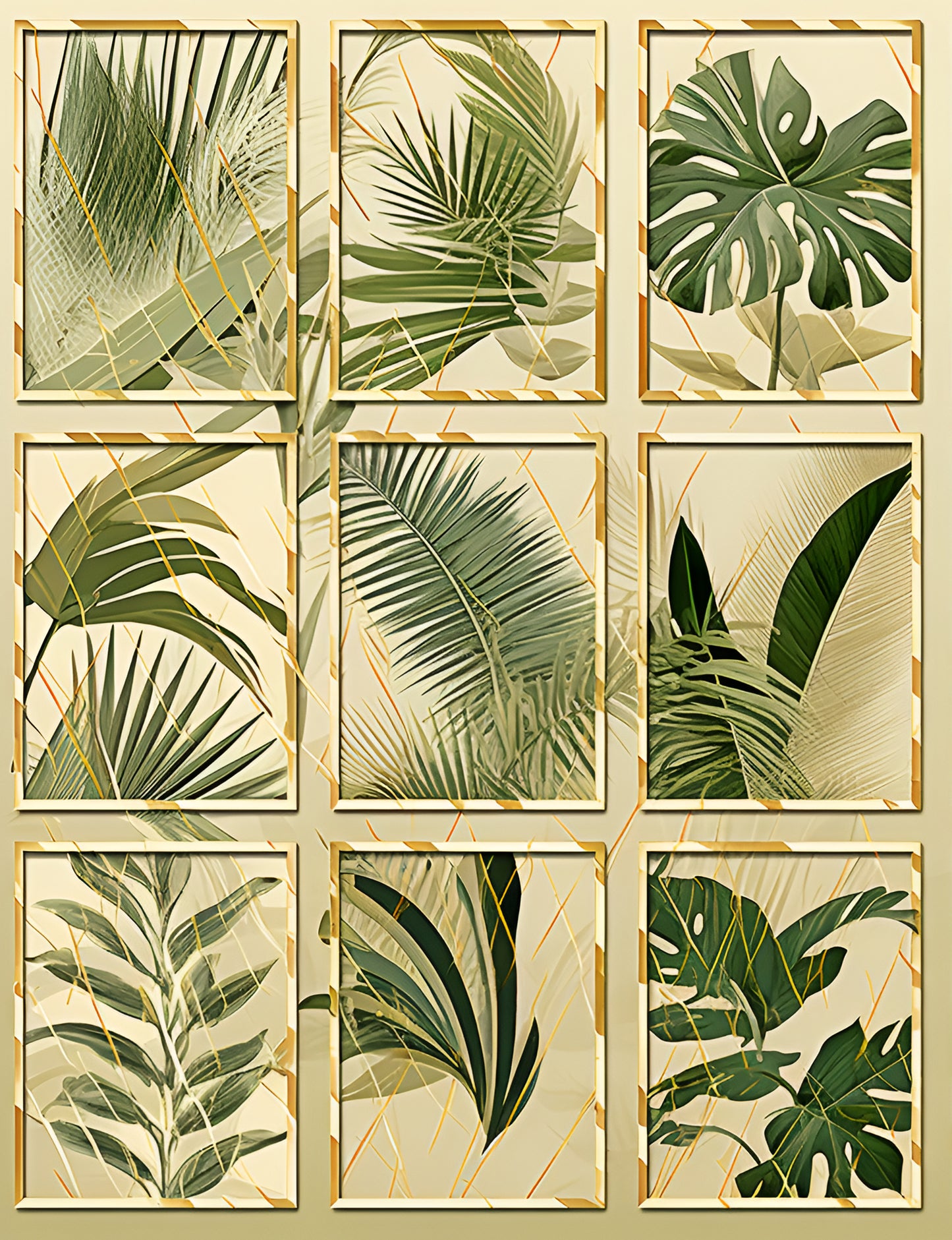 Tropical Foliage Greenscape Collection: Digital Art for Nature Lovers and Design Enthusiasts