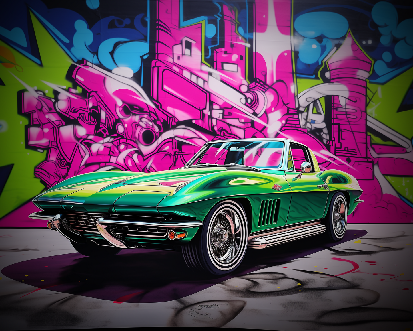 Muscle Car Classics Collection: Street Art Graffiti