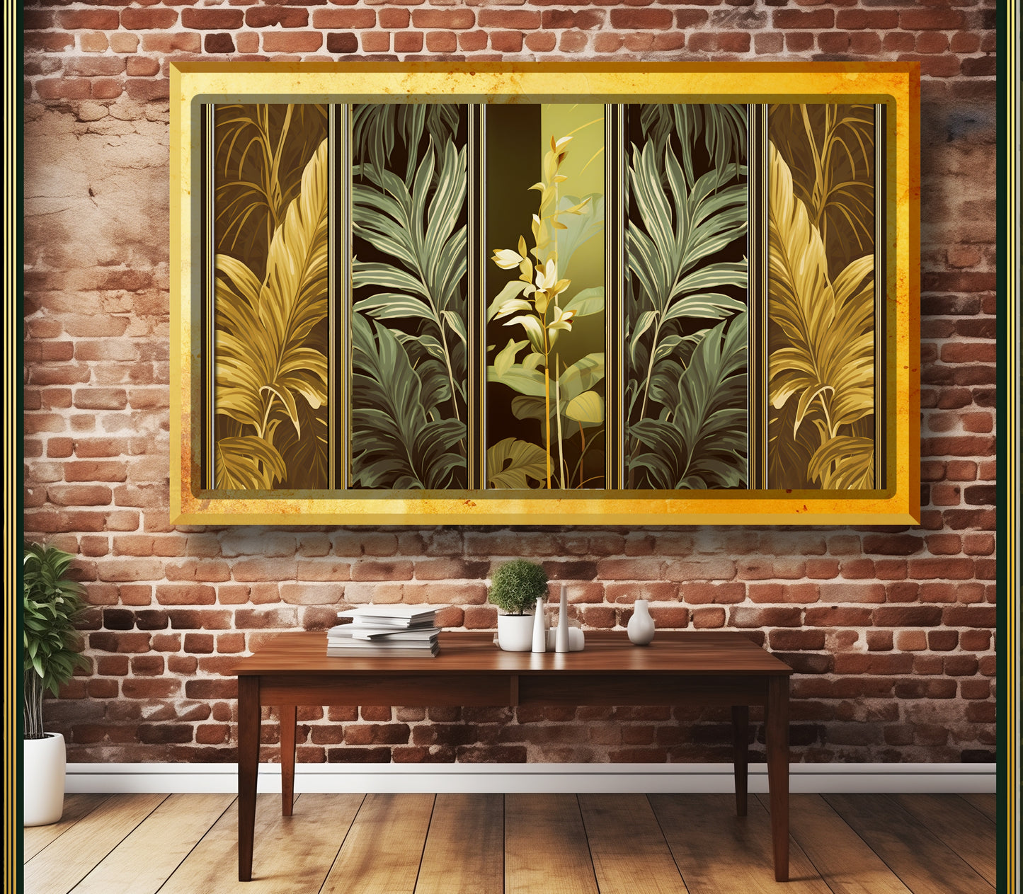 Tropical Foliage Greenscape Collection: Digital Art for Nature Lovers and Design Enthusiasts