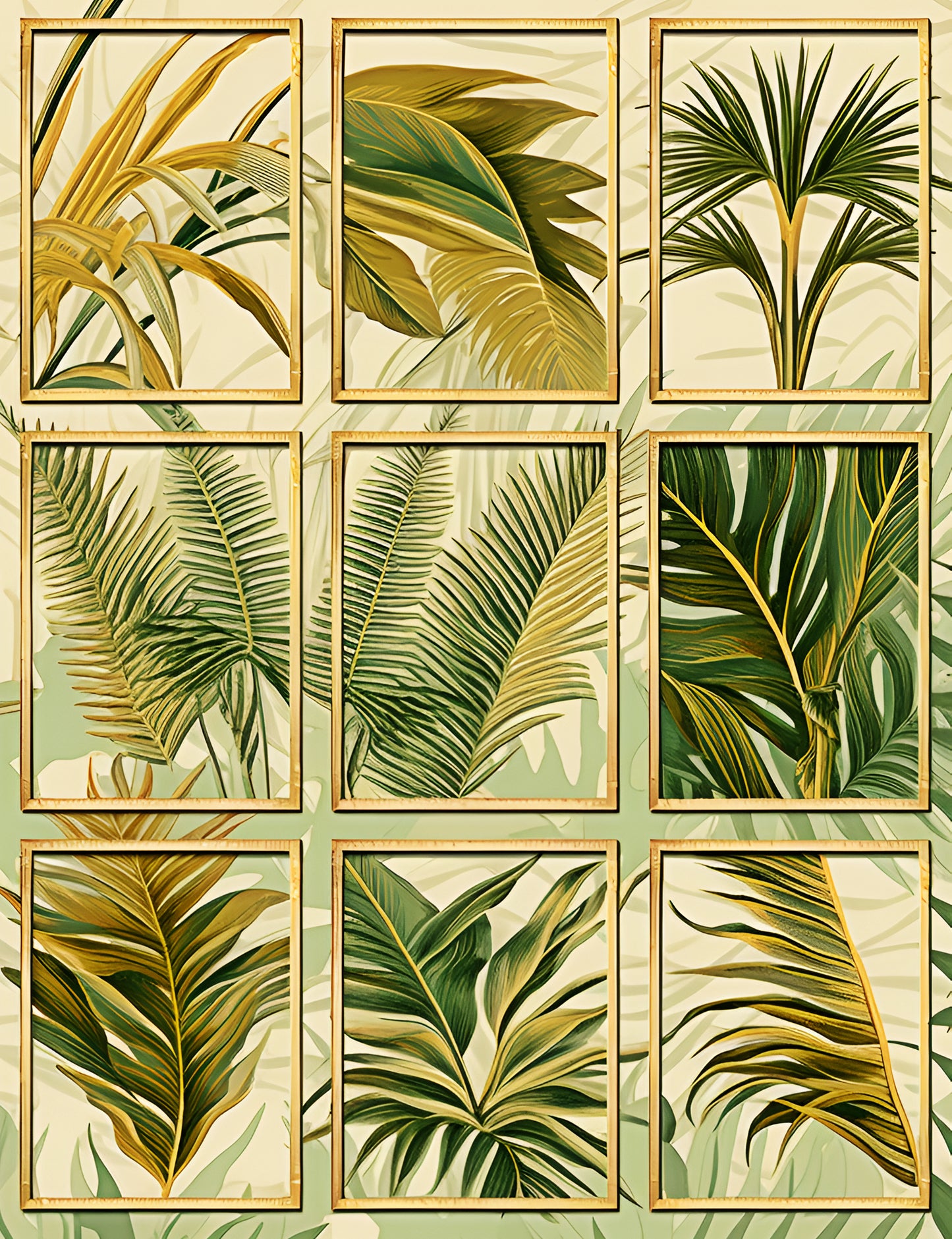 Tropical Foliage Greenscape Collection: Digital Art for Nature Lovers and Design Enthusiasts