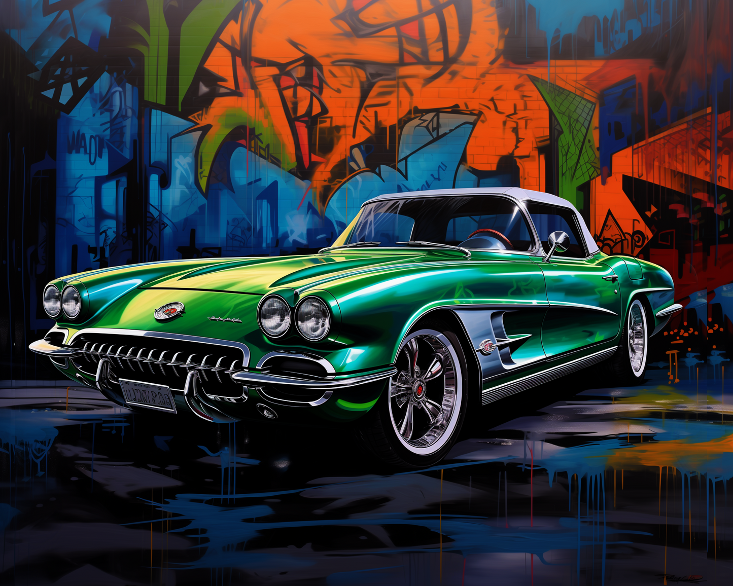 Muscle Car Classics Collection: Street Art Graffiti